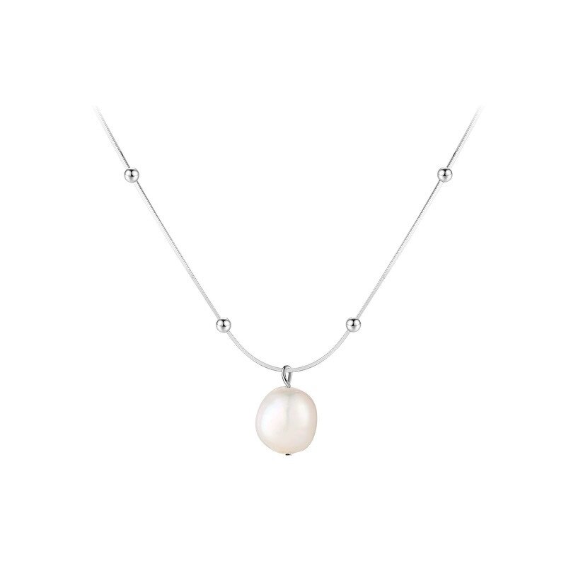 925 Sterling Silver Chain for Women Manufacturer - Baroque Pearl Round Beads Golden Balls Snake Bone Elegant