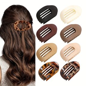 Big Hair Clips for Women Manufacturer - Flat Oval Strong Duckbill Clamps Temperament Hair Accesorios
