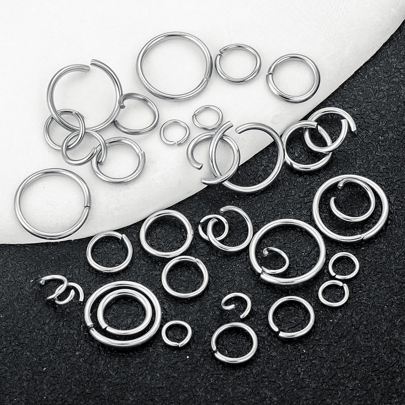 Stainless Steel Jump Rings Manufacturer - 200pcs Connecting Open & Closed in Stock DIY Accessories