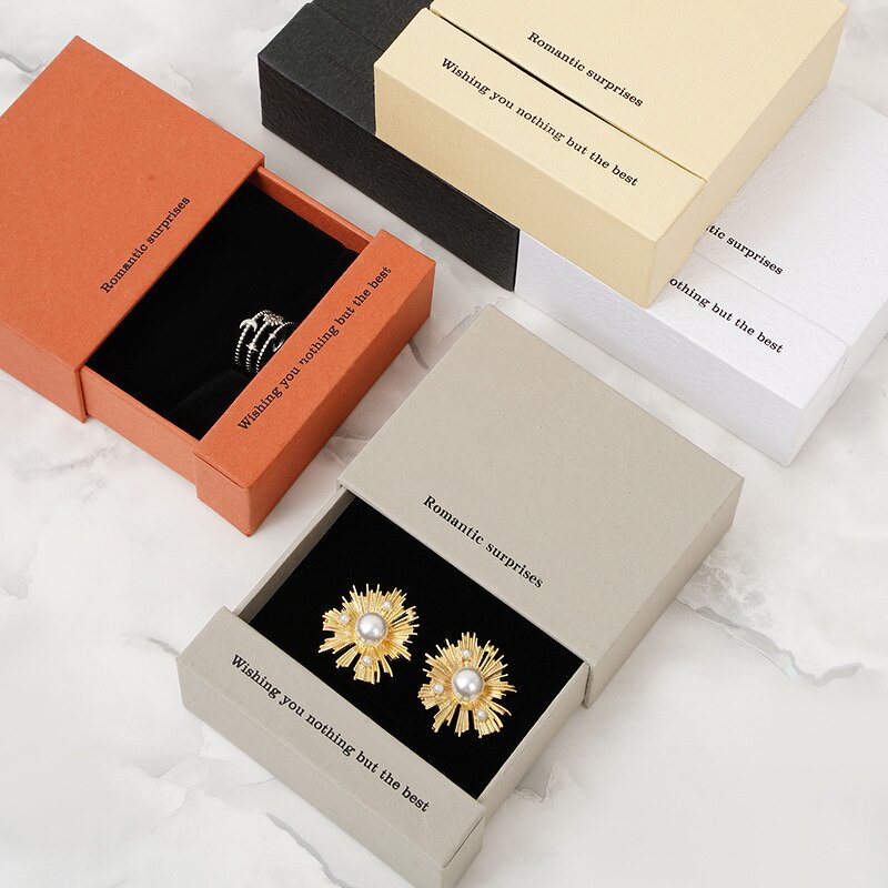 Luxury Jewelry Packaging Box Manufacturer - Pink Double Layered PE Film Anti Oxidation for Necklace Earrings Gift