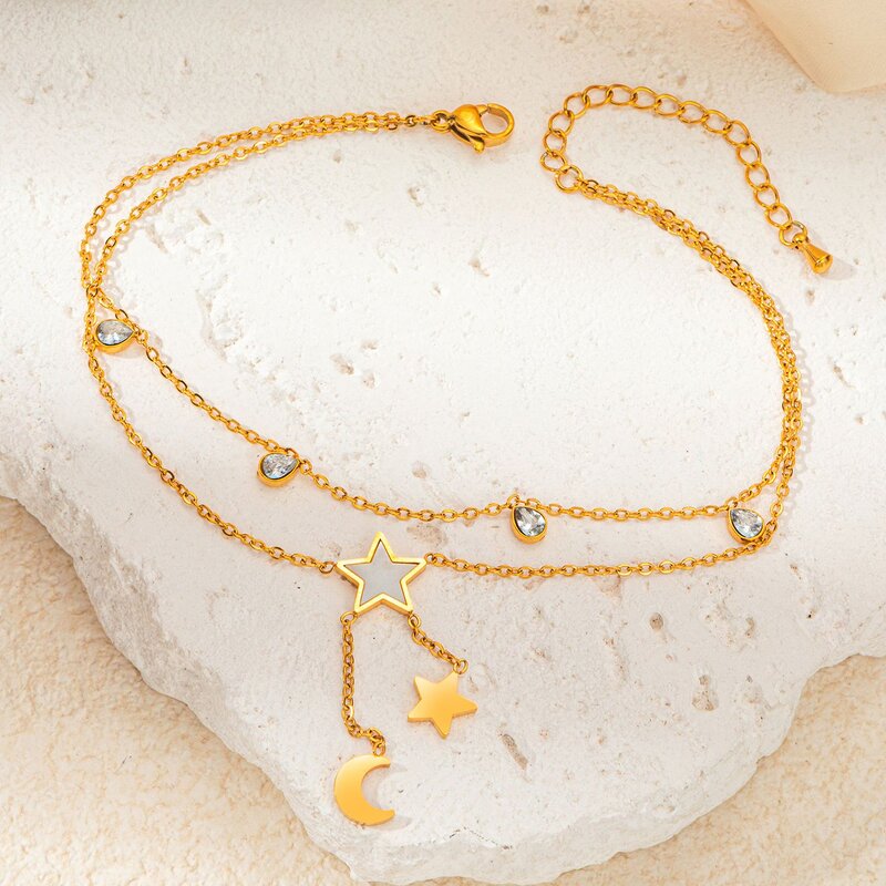 Multifunctional Ankle Chain for Women Manufacturer - 18K Stainless Steel Non Fading Elegant Temperament Daily Wear