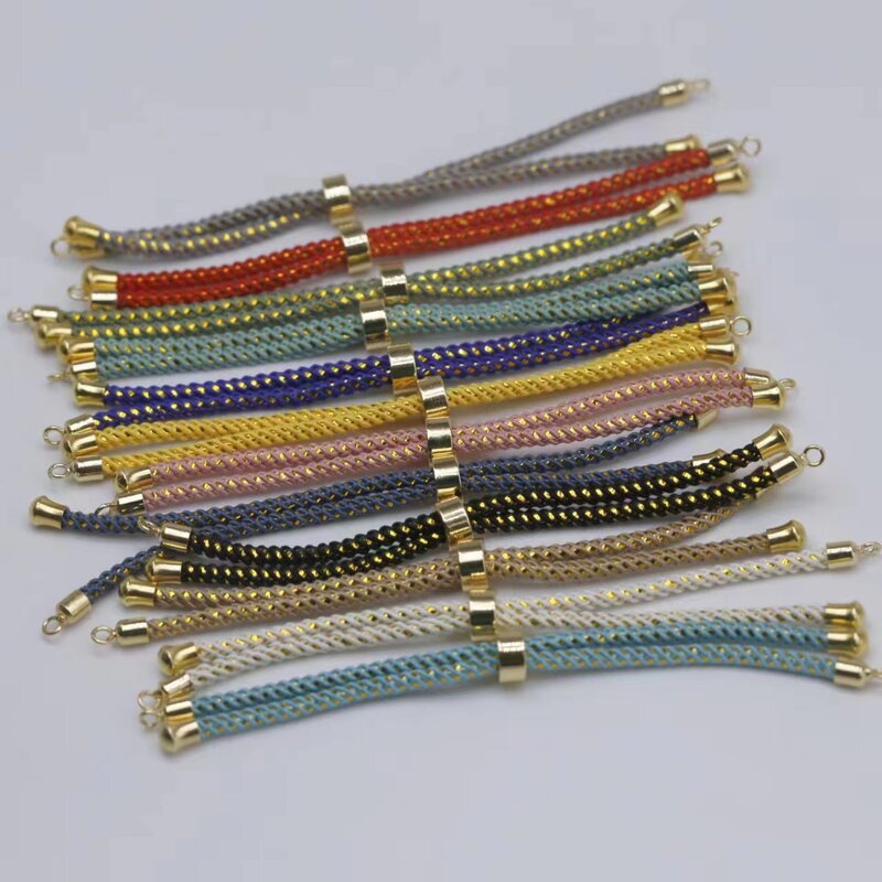 Milan Rope Bracelet Manufacturer - Semi-Finished with Golden Wire Inlay & Brass Clasp for Jewelry Making Trendy
