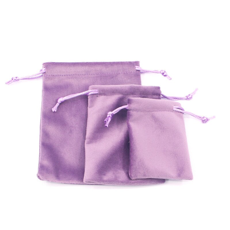 Jewelry Packaging Bag Manufacturer - Customized LOGO Drawstring Velvet Bundle Pocket Direct Sales