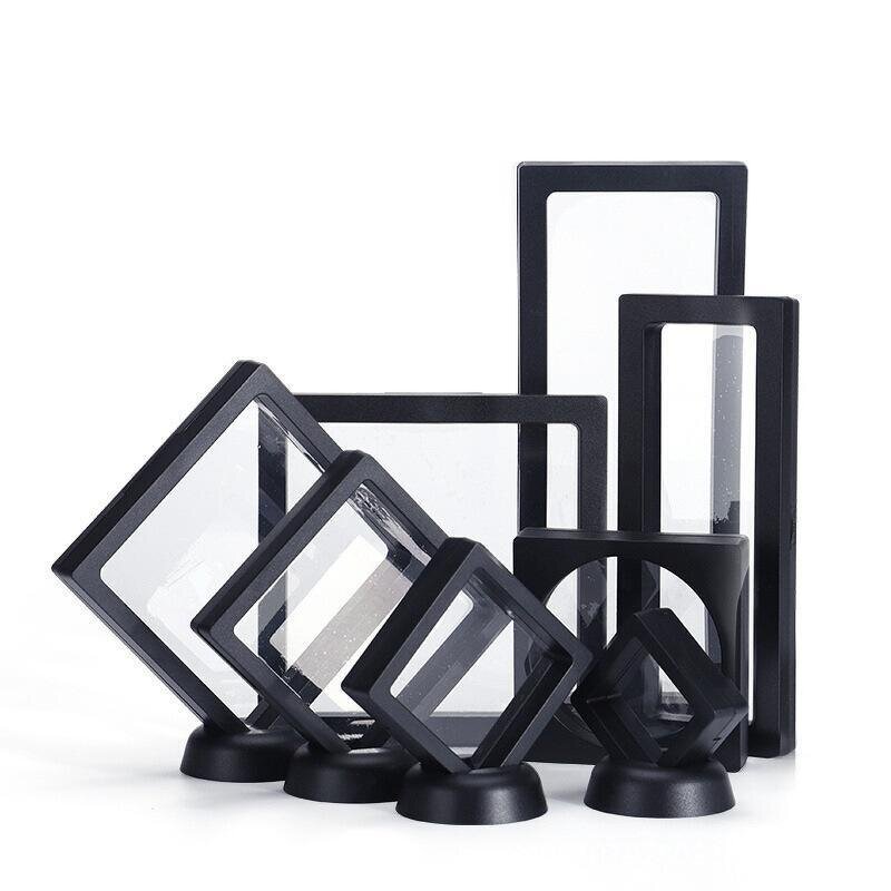 Jewelry Display Case Manufacturer - 3D Floating Transparent PE Film Storage Box for Rings Bracelets Necklaces