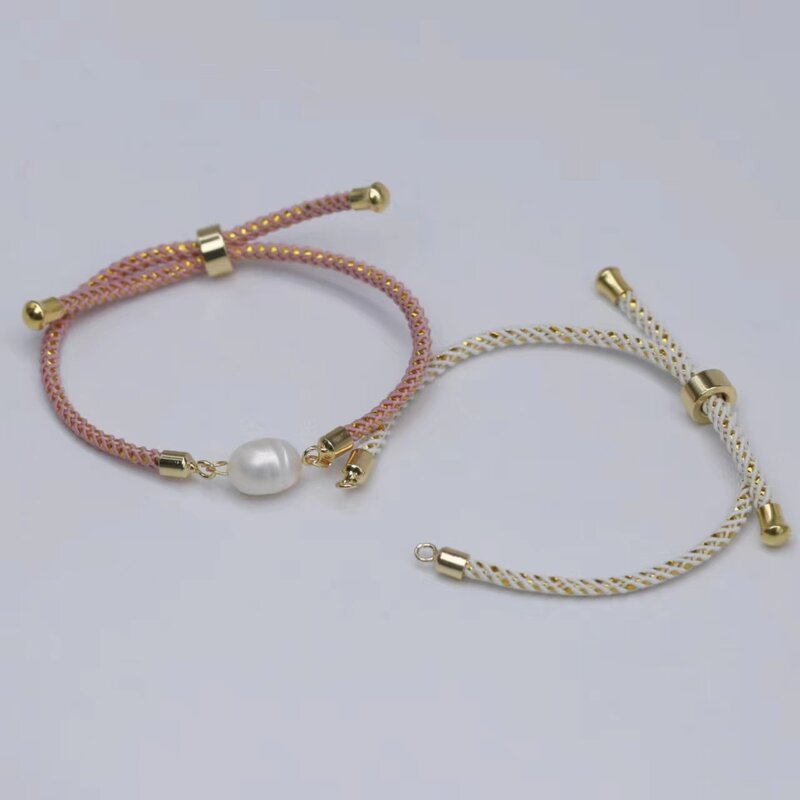 Milan Rope Bracelet Manufacturer - Semi-Finished with Golden Wire Inlay & Brass Clasp for Jewelry Making Trendy