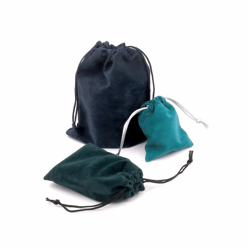 Jewelry Packaging Bag Manufacturer - Customized LOGO Drawstring Velvet Bundle Pocket Direct Sales