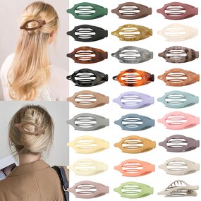 Back of Head Hairpin for Girls Manufacturer - Elliptical Large Size Duckbill Shark Clip Coiled Hair Accessory