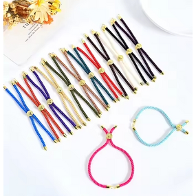 DIY Bracelet Accessories Manufacturer - 18K Gold Clasp Semi-Finished 3MM Milan Ropes Push-Pull Hand Strings