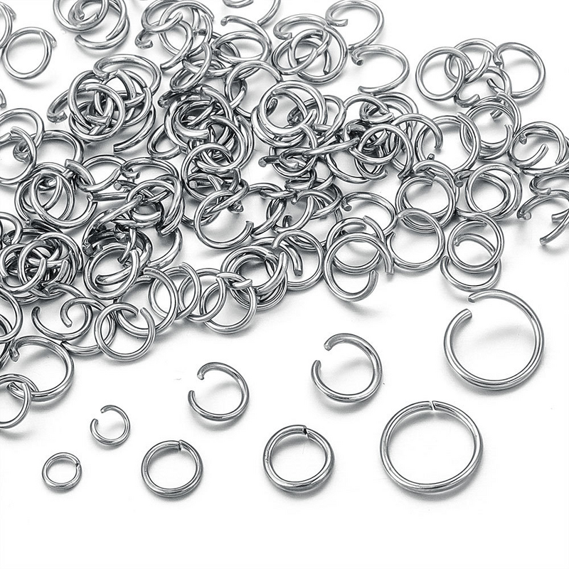 Stainless Steel Jump Rings Manufacturer - 200pcs Connecting Open & Closed in Stock DIY Accessories