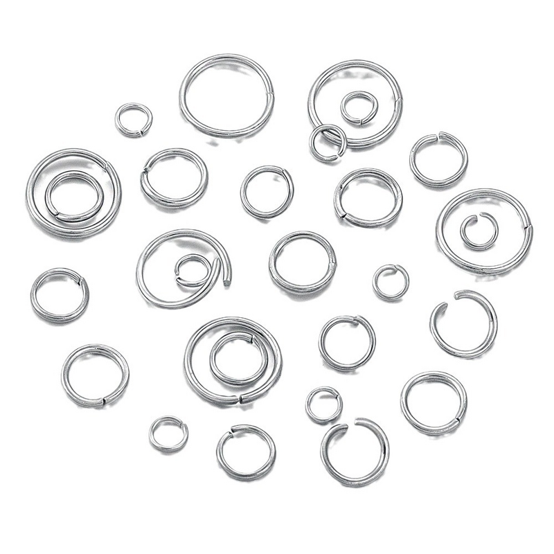 Stainless Steel Jump Rings Manufacturer - 200pcs Connecting Open & Closed in Stock DIY Accessories