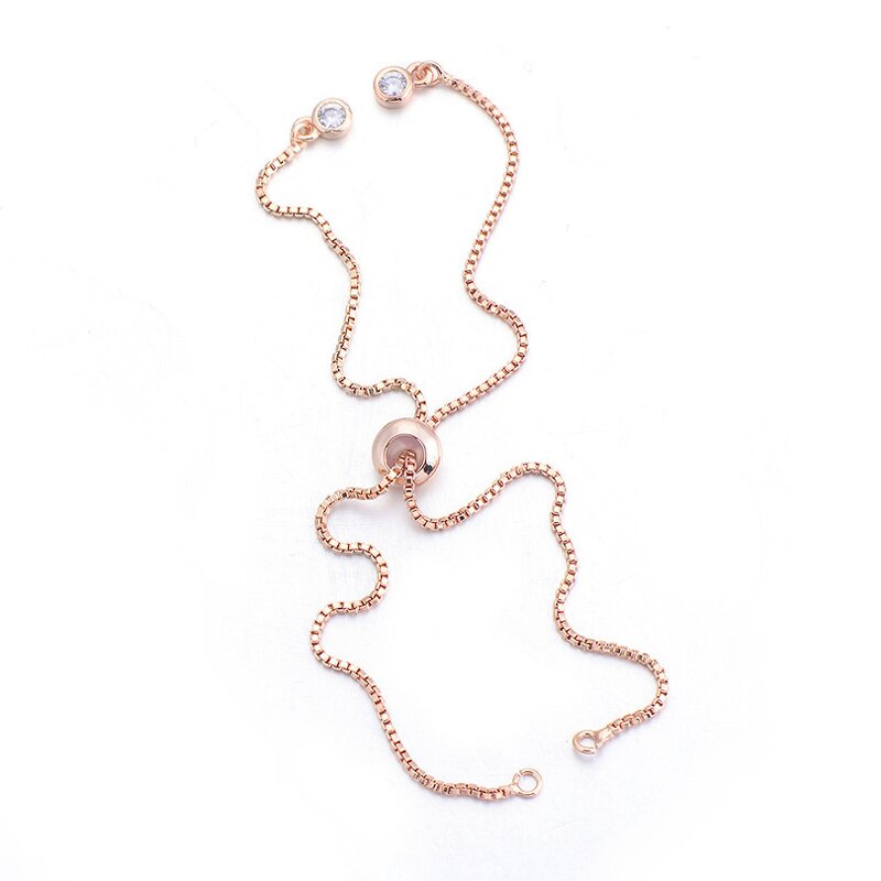 DIY Jewelry Accessories Manufacturer - 18K Gold Plated Handmade Stretchable Chain for Bracelet Making Findings