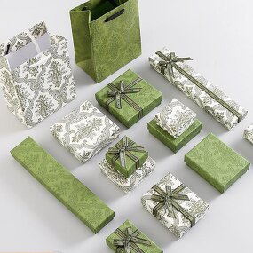 Jewelry Boxes Manufacturer - Enamel Green Bowknot High-end Storage Packaging Gift Boxes