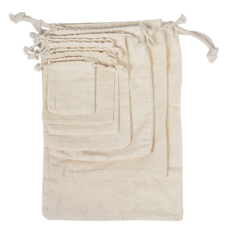 Custom Jewelry Bag Manufacturer - Logo Printed Promotional Gift Natural Cotton Linen Drawstring Pouch