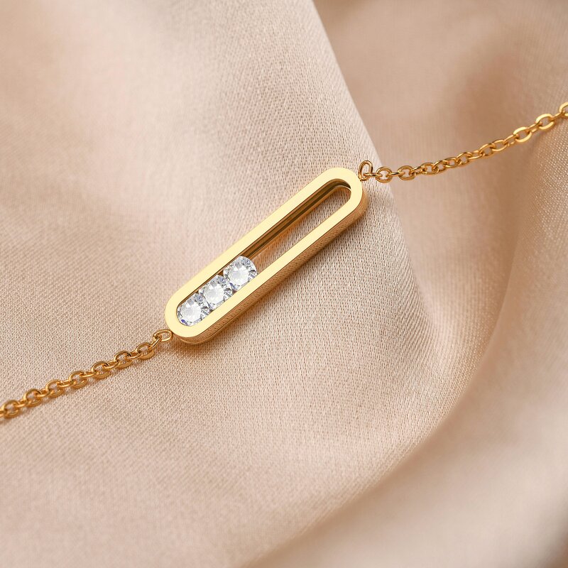 Women's Jewelry Set Manufacturer - 18K Gold Plated Designer Bracelet Necklace Earrings Custom Luxury Waterproof