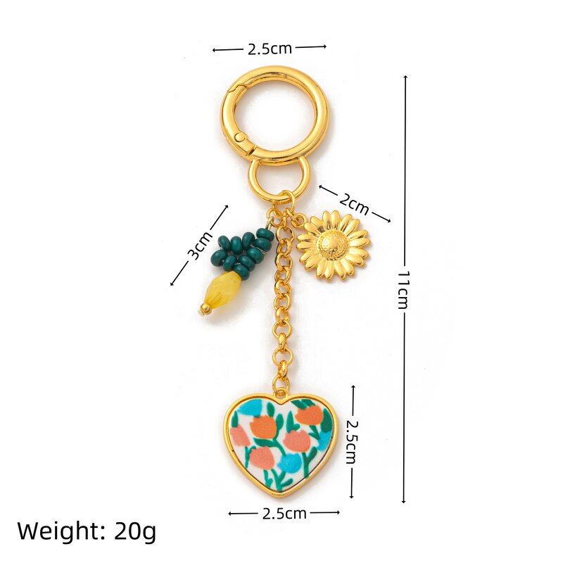 Beaded Wristlet Keychain Manufacturer - Elegant DIY Free Matching Fabric Handbag Pendant New Arrival