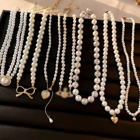 French Retro Pearl Collarbone Chain for Women Manufacturer - Personalized Versatile Fashionable Design