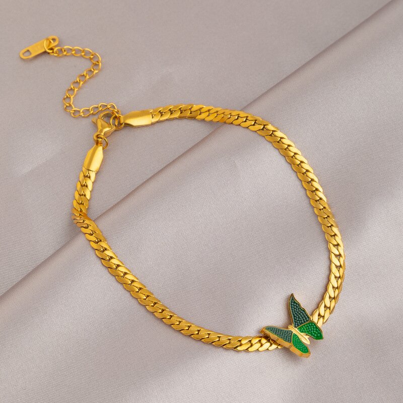 Women's Foot Chain Jewelry Manufacturer - 18K Titanium Steel Non Fading Charm Multi Functional Retro High End