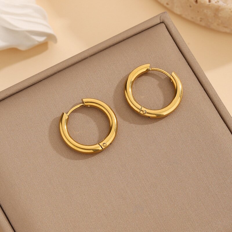 Customized Jewelry Set Manufacturer - Asymmetric Geometric Circle Splicing Stainless Steel Necklace Clavicle Bracelet