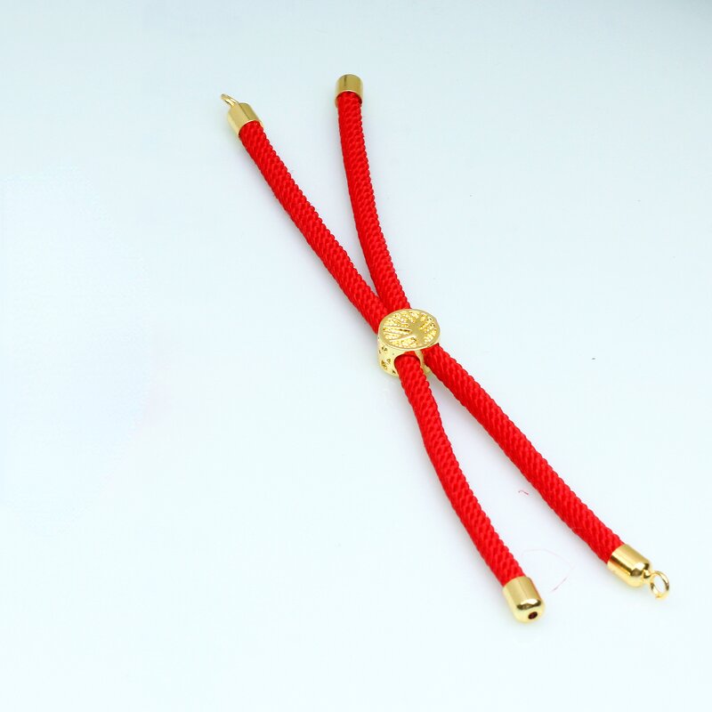 DIY Jewelry Bracelet Manufacturer - 18K Gold Brass Slip Clasp Half-Finished Milan Cord with Nylon Twisted Ropes