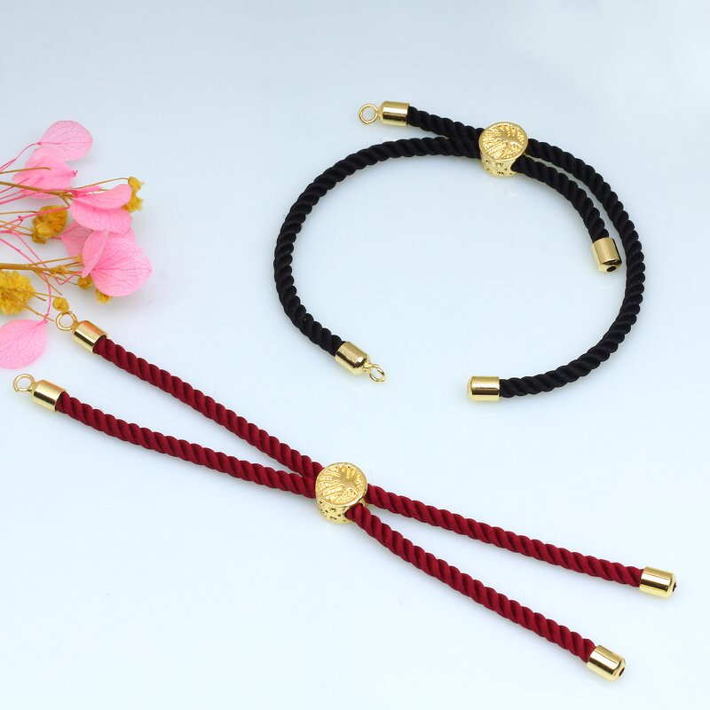 Nylon Milan Cord for Jewelry Making Manufacturer - Twisted Semi-Finished Hand Ropes Brass Drawstring Slip Bracelet