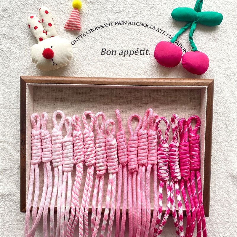 Handcrafted Lanyard Charm Manufacturer - 56 Colors Models Braided Nylon for Keychain Kettle Rope Bag Hanging