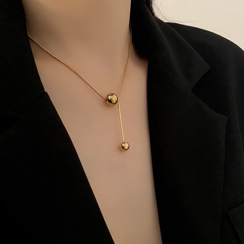 Stainless Steel Pendant Necklace for Women Manufacturer - Hollow Large Heart Drop 18K Gold Plated Fashion Jewelry