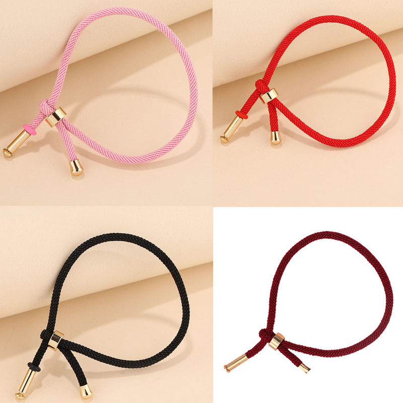 Lucky Braided Bracelets Manufacturer - Unisex Multicolor Adjustable Nylon Cord for DIY Bracelets Making