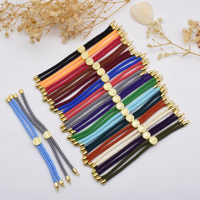 DIY Bracelet Accessories Manufacturer - 18K Gold Clasp Semi-Finished 3MM Milan Ropes Push-Pull Hand Strings