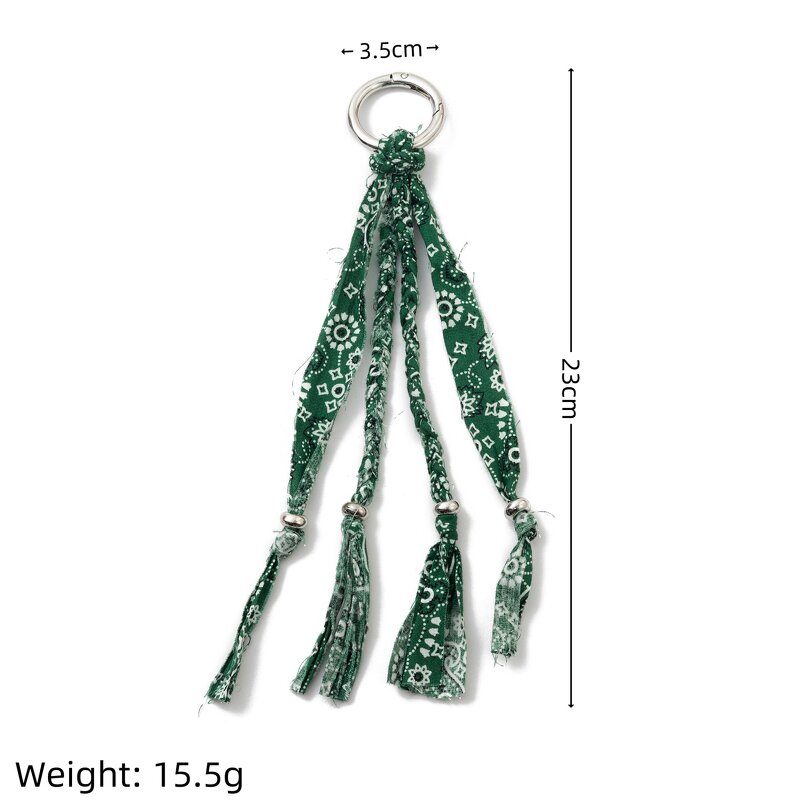 Bag Charms Manufacturer - Creative Styles Cloth Fabric Materials Vintage Colorful String Beads DIY Accessory