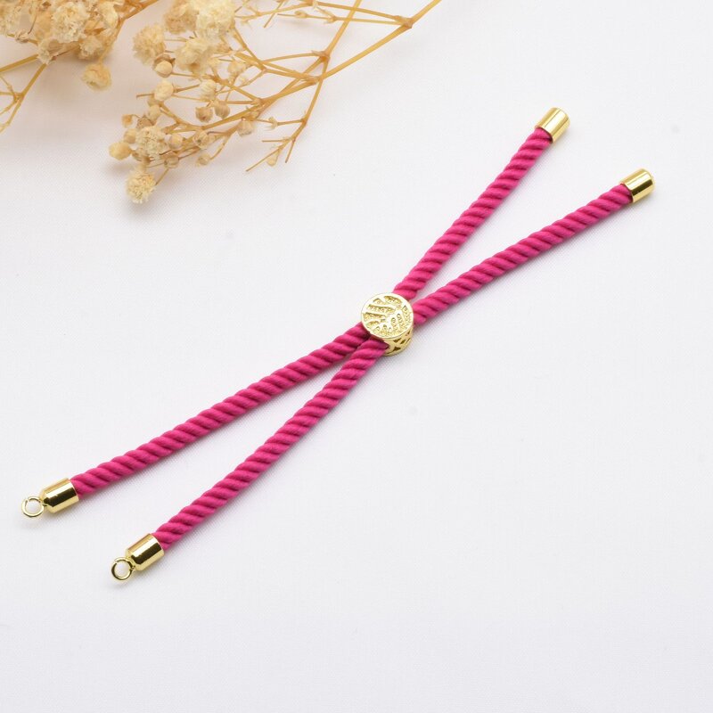 DIY Bracelet Accessories Manufacturer - 18K Gold Clasp Semi-Finished 3MM Milan Ropes Push-Pull Hand Strings