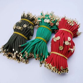 Nylon Milan Cord for Jewelry Making Manufacturer - Twisted Semi-Finished Hand Ropes Brass Drawstring Slip Bracelet