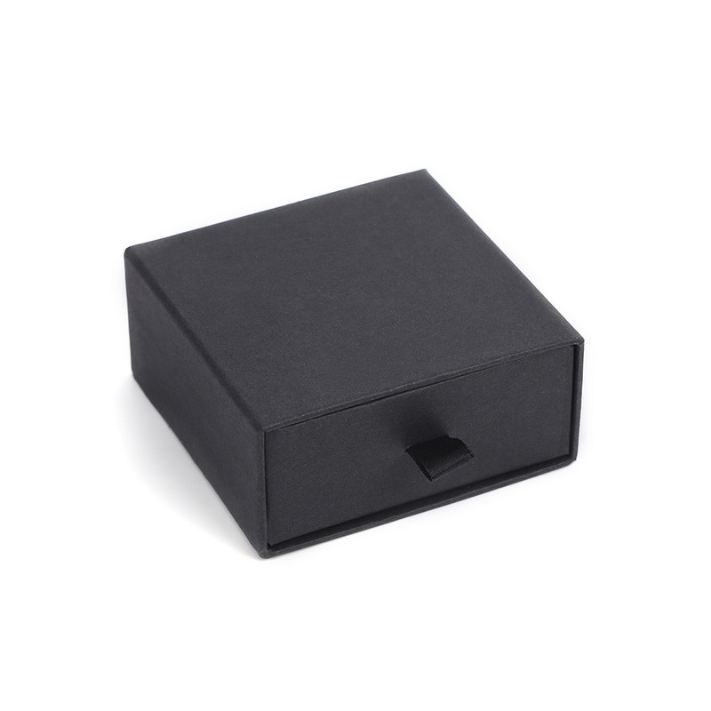 Jewelry Packaging Box Manufacturer - Paper Drawer Style Black White for Necklace Bracelet Storage in Stock