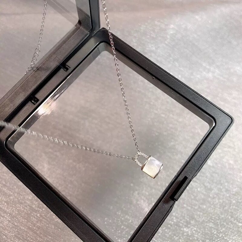 Personalized Necklace Manufacturer - Diamond-inlaid Shell Lock Pendant Collarbone Chain for Gift Sample Jewelry