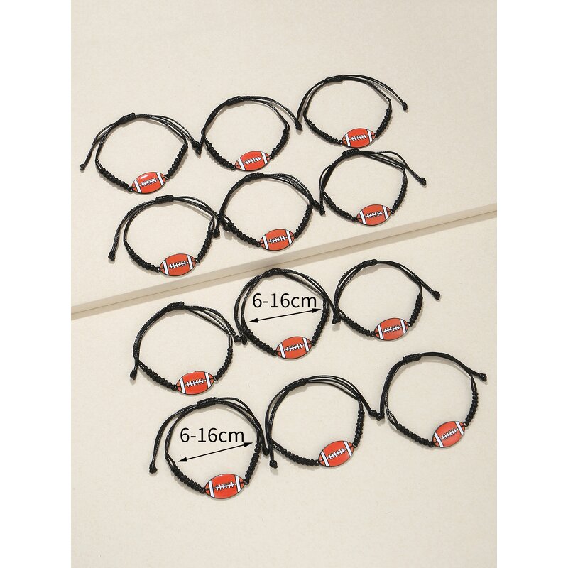 Sports Friendship Bracelet Manufacturer - Colorful Basketball Rugby Team Handmade for Gifts Wholesale Fashionable