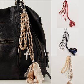 Keychain Manufacturer - Colorful Braided Lanyard Bread Rope Chains DIY Bag Pendant Creative Popular Gift