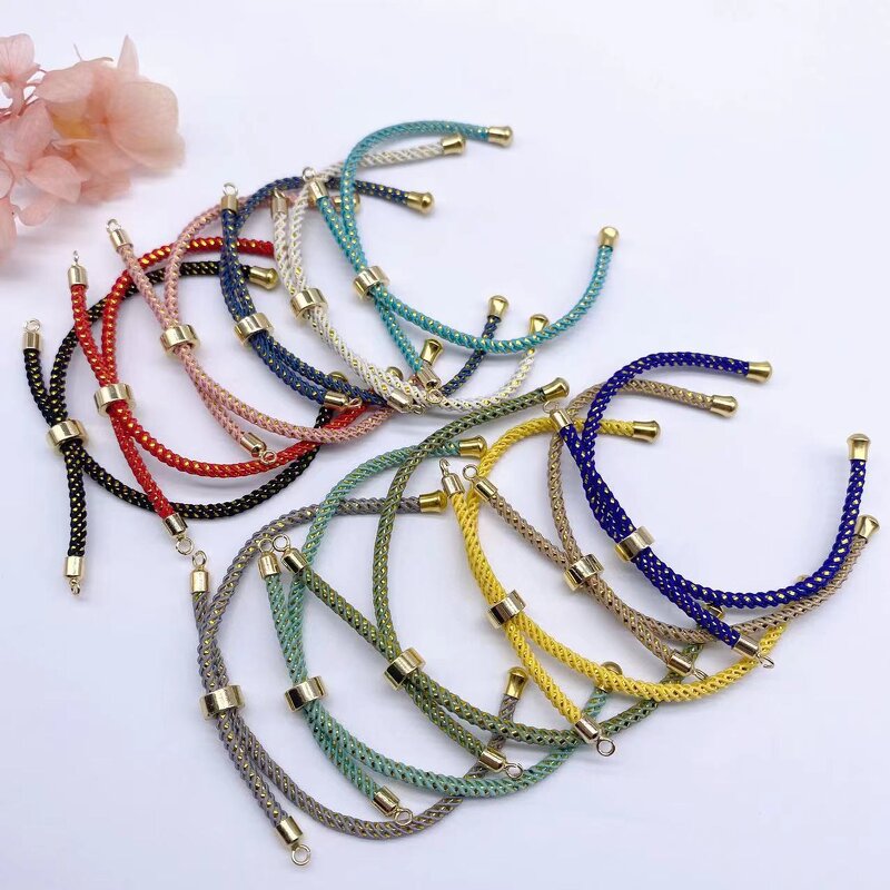 Milan Rope Bracelet Manufacturer - Semi-Finished with Golden Wire Inlay & Brass Clasp for Jewelry Making Trendy