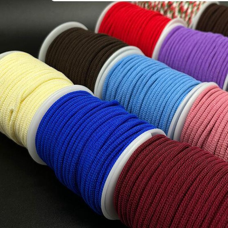 Cord for DIY Jewelry Manufacturer - 2.5MM/3MM Core-Spun Milan Braided Ropes Semi-finished Christmas Findings