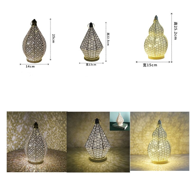Retro Iron LED Candle Stand Manufacturer - Square Hollow Wind Lamp for Home Christmas Decoration