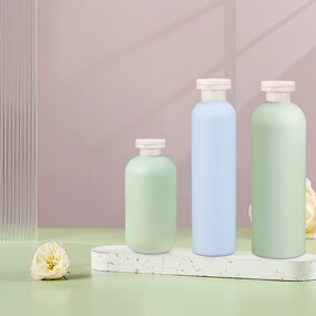Plastic PE Shampoo Bottle Manufacturer - 200ml Green 260ml 300ml 400ml 500ml Blue Squeeze with Pump