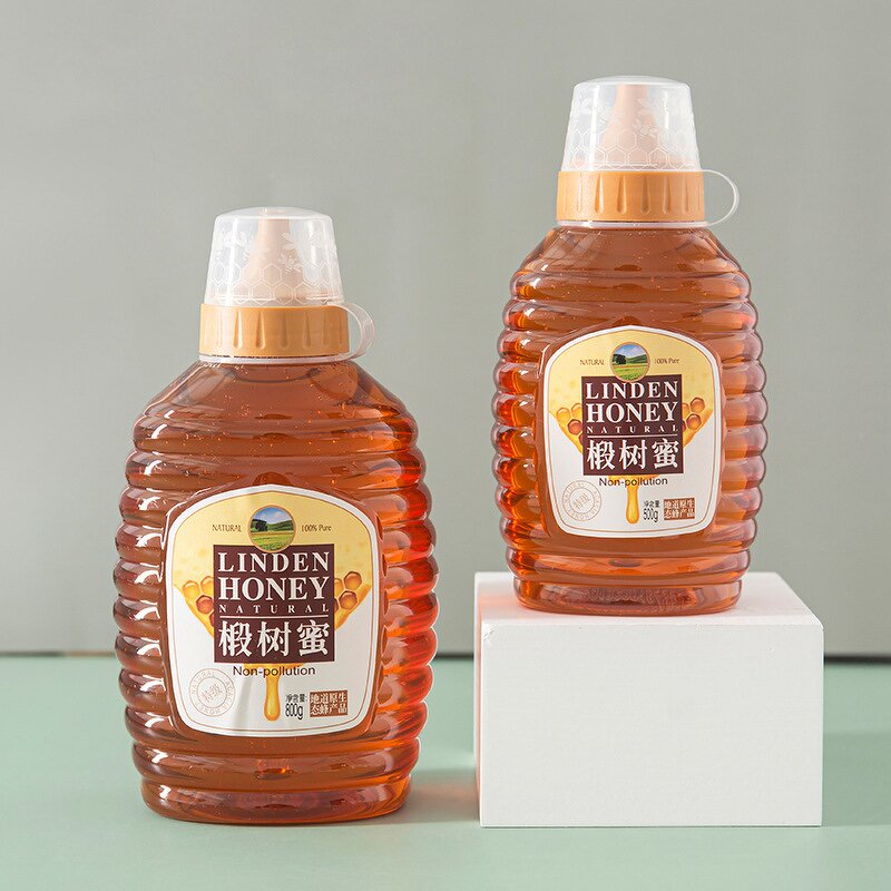 PET Plastic Squeeze Bottle Manufacturer - Food Grade 500g 800g 1000g with Tip Bottle Cap