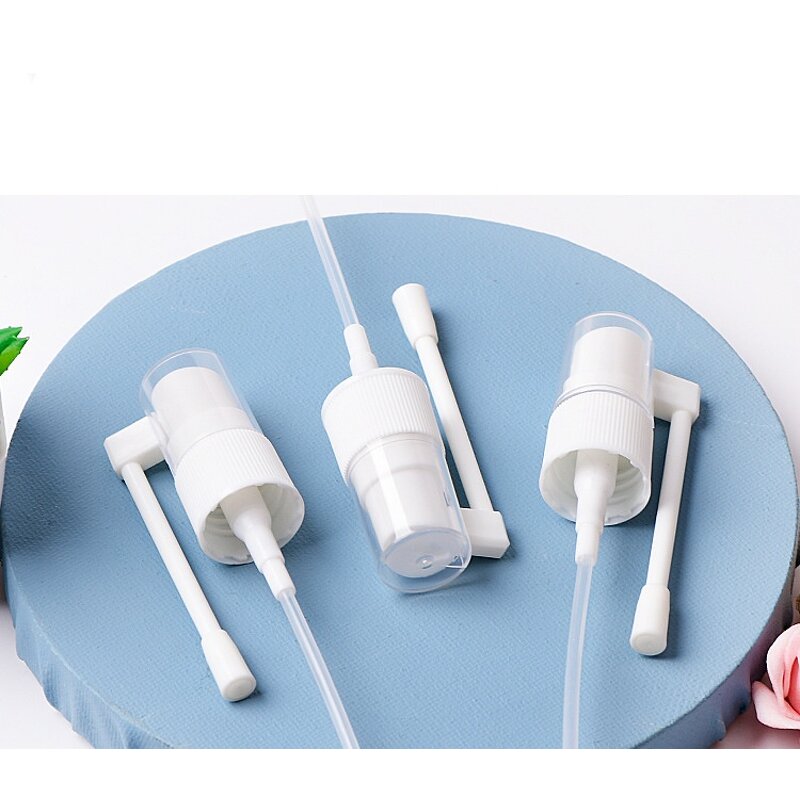 Nasal Pump Spray Bottle Manufacturer - 20ml Round Plastic PET Black Empty