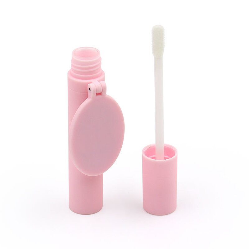 Lip Balm Tube Manufacturer - Custom 3.5g Pink with Mirror ABS Plastic Makeup Packaging