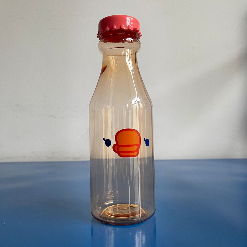 Plastic Sports Water Cup Manufacturer - Factory Direct Cute Transparent Soda Bottle Advertising Cup