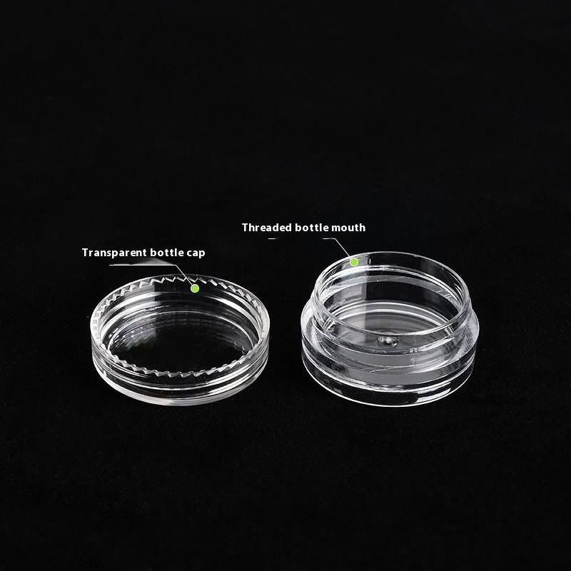 Transparent Cream Jar Manufacturer - Compact 2g 3g 5g Small Round PET Plastic for Skin Care Sample
