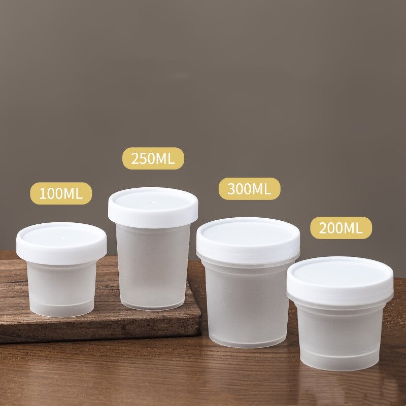 Frosted Plastic PP Cup Manufacturer - 2024 Luxury 100ml Food Grade Disposable Jelly Pudding Container
