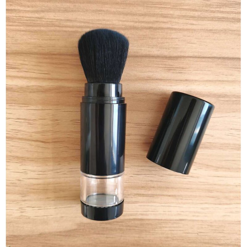 Powder Makeup Brush Bottle Manufacturer - Plastic PET Refillable 15g with Screw Cap 100pcs MOQ