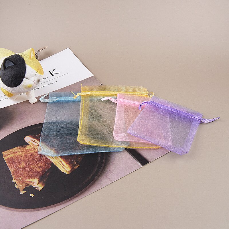 Organza Pouch Manufacturer - Bulk Purple Soft Pink for Jewelry & Cosmetics Packaging Recyclable