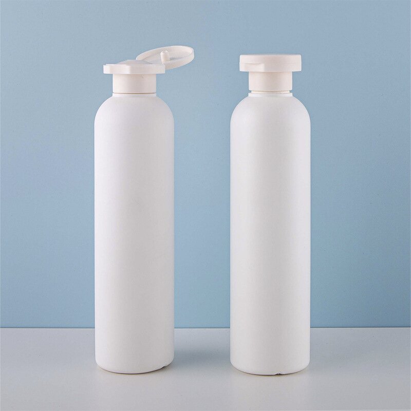 HDPE Cosmetic Bottle Manufacturer - 250ml White Round Shape for Shampoo and Bodywash Durable PE