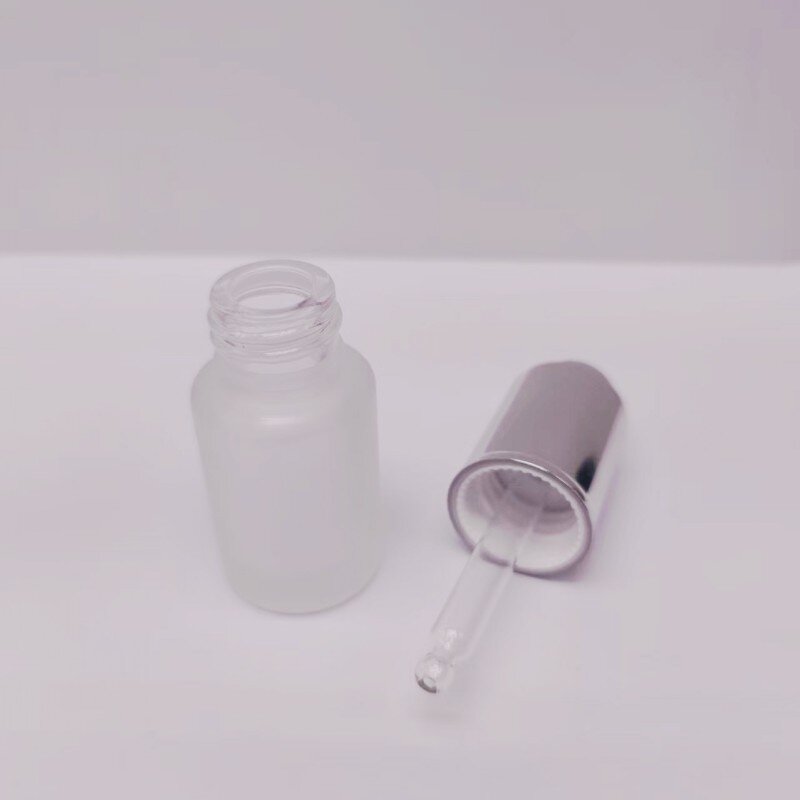 Glass Dropper Bottle Manufacturer - 15ml 20ml 30ml 50ml Clear Frosted with Press Pump Button Pipette