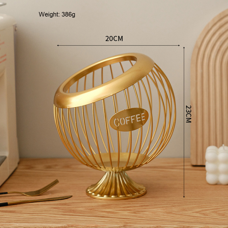 Iron Art Coffee Table Basket Manufacturer - for Snacks Fruits Candy Dinnerware Home Decoration